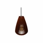 Lustre Pendente Em Madeira - Mountain - Marrom