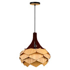 Lustre Pendente Em Madeira - Pinho