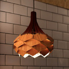 Lustre Pendente Em Madeira - Pinho