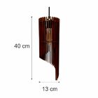 Lustre Pendente Em Madeira - Stick Ascending - Marrom