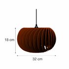 Lustre Pendente Em Madeira - Stick Big Turbine - Marrom