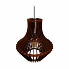 Lustre Pendente Em Madeira - Stick Dress - Marrom
