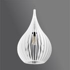 Lustre Pendente Em Madeira - Stick Drop - Branco