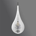 Lustre Pendente Em Madeira - Stick Drop - Branco