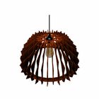 Lustre Pendente Em Madeira - Stick Moon - Marrom