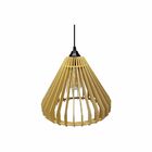 Lustre Pendente Em Madeira - Tent - Marfim