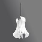 Lustre Pendente Em Madeira - Wind Vane - Branco