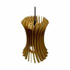 Lustre Pendente Em Madeira - Wind Vane - Marfim