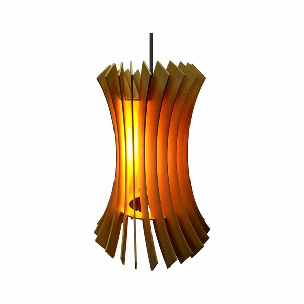 Lustre Pendente Em Madeira - Wind Vane - Marfim