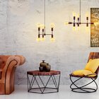 Lustre Pendente Equilibrium Cobre Para 6 Lâmpadas Bivolt Tasc