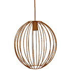 Lustre Pendente Esfera Bola Grande Cobre 30x33 Sala Quarto