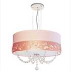 Lustre Pendente Faixa Flores E Borboletas 40cm