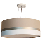 Lustre Pendente Faixas Bronze Cúpula 40x15  Cáqui