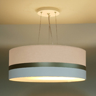 Lustre Pendente Faixas Bronze Cúpula 40x15  Cru