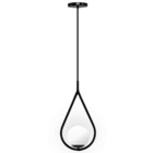 Lustre Pendente Globo 15 Jabuticaba Italia Preto Fosco Bq Fl