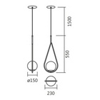 Lustre Pendente Gota Esfera Globo Vidro Champanhe