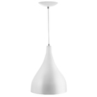 Lustre Pendente Gota Pequena Alumínio 21cm Branco + Lampadas