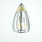 Lustre Pendente Gota Sisal Branco