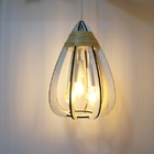 Lustre Pendente Gota Sisal Branco