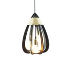 Lustre Pendente Gota Sisal Preto