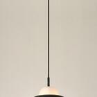 Lustre Pendente Half Moon Pelegrin Pel-069 Preto