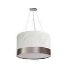 Lustre Pendente Imperial Cúpula Cores Diversas C/ Prata Ø40x2