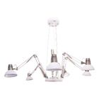 Lustre Pendente Industrial Spider Aranha 6 Braços Articulado