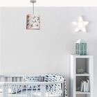 Lustre Pendente Infantil Aviões 25x25 Branco