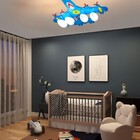 Lustre Pendente Infantil Criança Menino Avião Luxo Espaçonave