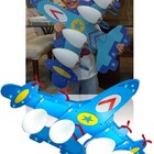 Lustre Pendente Infantil Criança Menino Avião Luxo Espaçonave