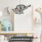 Lustre Pendente Infantil Elefante - Quarto Bebê