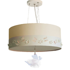 Lustre Pendente Infantil Fadas Cúpula Crú 50x15 3e27