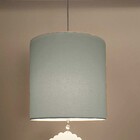 Lustre Pendente Infantil Nuvens  C/ 1 Ping 25x25 Azul Bebê