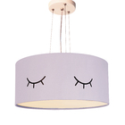 Lustre Pendente Infantil Olhinho Cúpula 30x15 2e27  Lilás