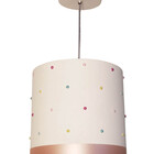 Lustre Pendente Infantil Pérolas Coloridas - 25x25 Branco