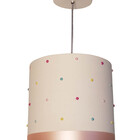 Lustre Pendente Infantil Pérolas Coloridas - 25x25 Crú