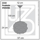 Lustre Pendente Ipanema - Branca