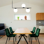 Lustre Pendente Jabuticaba 3 Globos De Vidro Moderno Industri