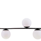 Lustre Pendente Jabuticaba 3 Globos De Vidro Moderno Industri