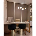 Lustre Pendente Jabuticaba 5 Globos Bivolt Preto