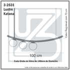 Lustre Pendente Katana Prata 3 Globos Esfera Vidro Branco