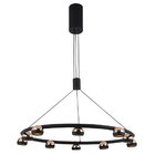 Lustre Pendente Led 10x5w 3000k 2400lm Oto Bella Iluminação P