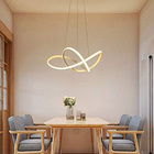 Lustre Pendente Led 3000k Perfil Arco Infinito Iluminaçao Rec