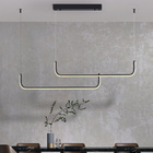 Lustre Pendente Led 30w 3000k Linear Preto Fosco 120cm Racker