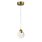 Lustre Pendente Led 5w 3000k Bronze Icy 15cm Moderno Bivolt