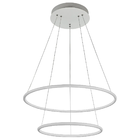 Lustre Pendente Led 65w 3000k Redondo 60cm Moderno 2 Arcos