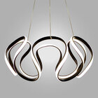 Lustre Pendente Led Arcos E Curvas Preto 73w 4000k St638