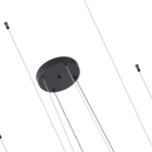 Lustre Pendente Led Argolas Daire 4 Aros 40/60/80/100cm 132w