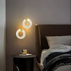 Lustre Pendente Led Cristal K9 Bolha Anel Arco Redondo Bivolt