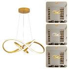 Lustre Pendente Led Flux 45w Dourado 3 Em 1 Bivolt Design Mod